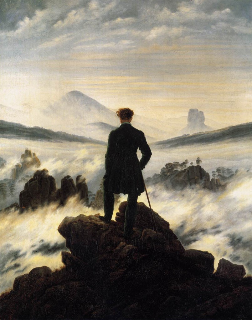 El caminante sobre el mar de nubes_caspar-friedrich