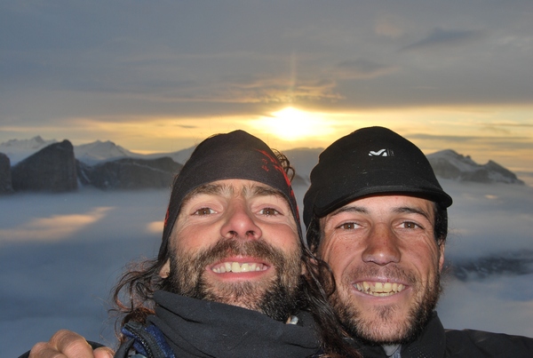 David Palmada y Josep Maria Esquirol David Palmada eta Josep Maria Esquirol irrifartsu Baffin irlan